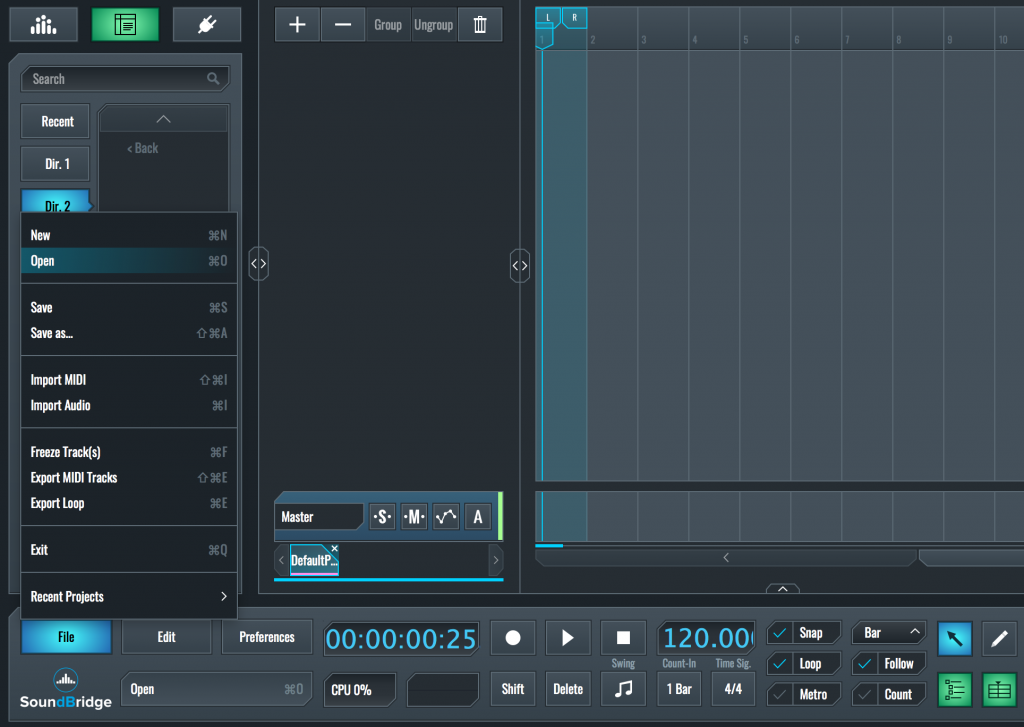 SoundBridge DAW gratis lanzado en 2018 AI Mastering Blog